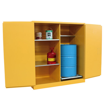 115加仑易燃液体两用分区单桶油桶柜