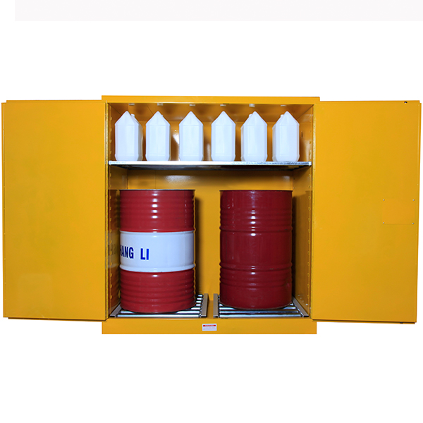 110加仑易燃液体两用分区双桶油桶柜